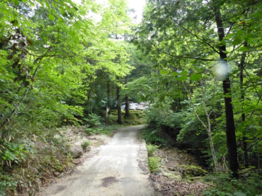 南木曽岳蘭登山口