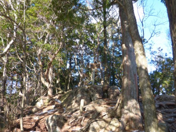 平山明神山山頂 