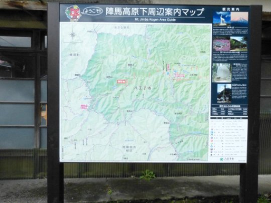 陣馬高原下バス停